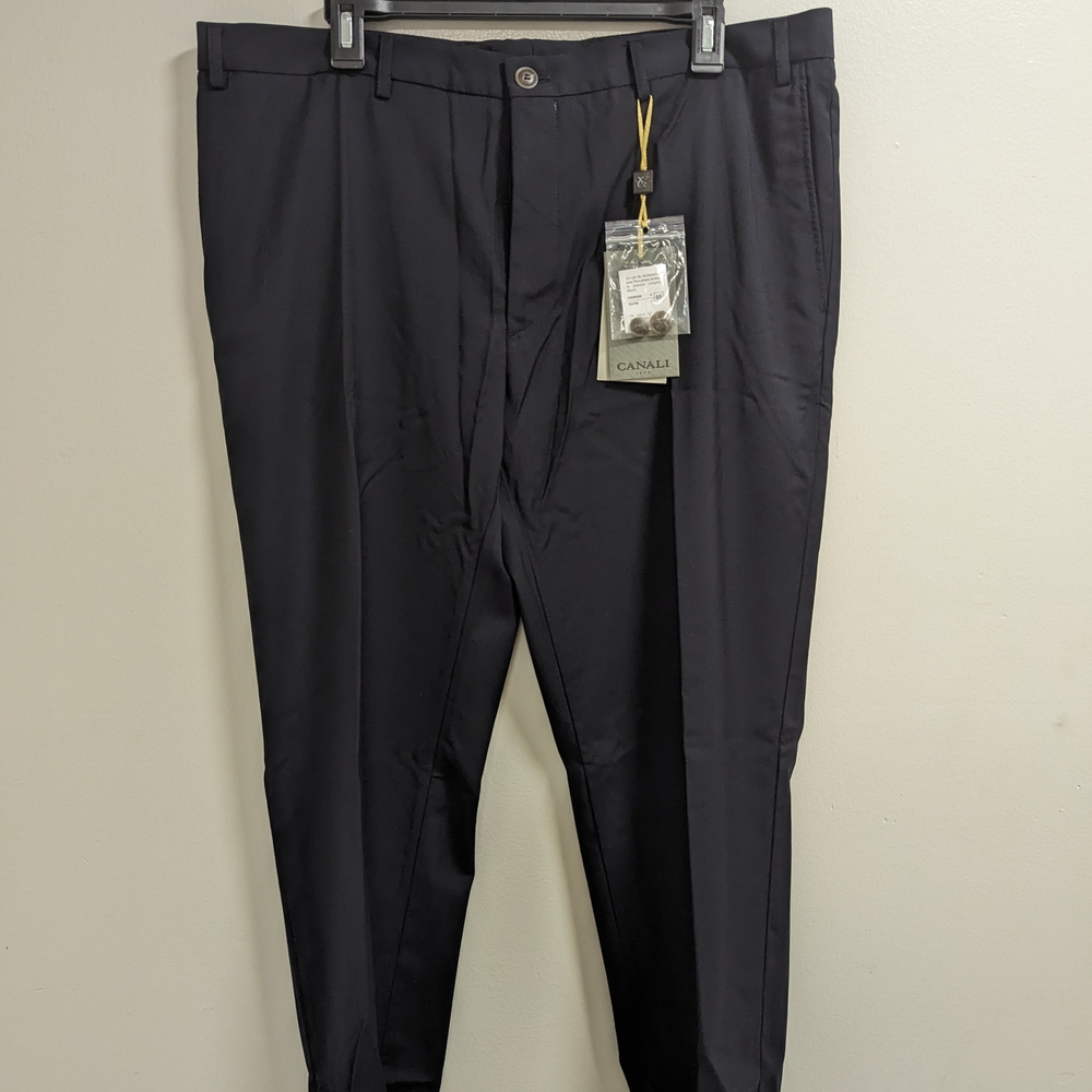 Canali Men's Elegant Dark Gray Dress Pants